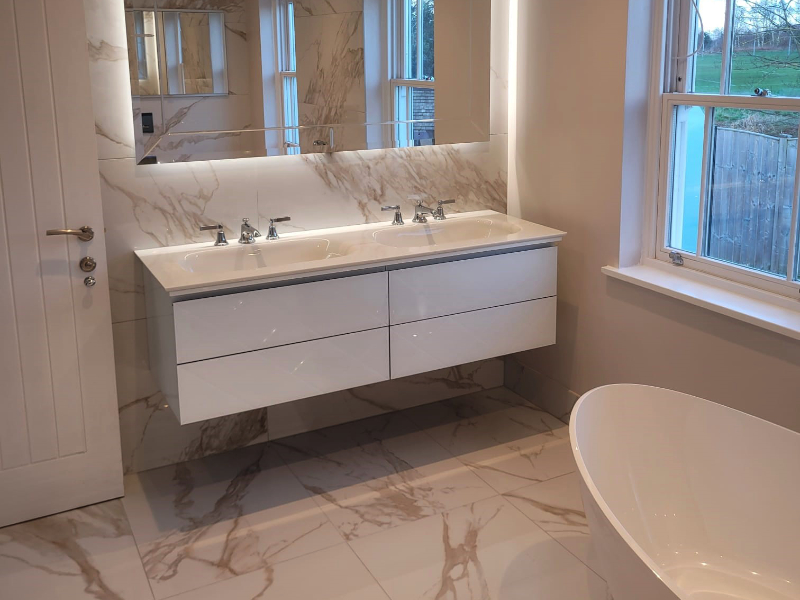 Example of a bathroom designed and installed in Hale, Cheshire by Stonehaus Bathrooms